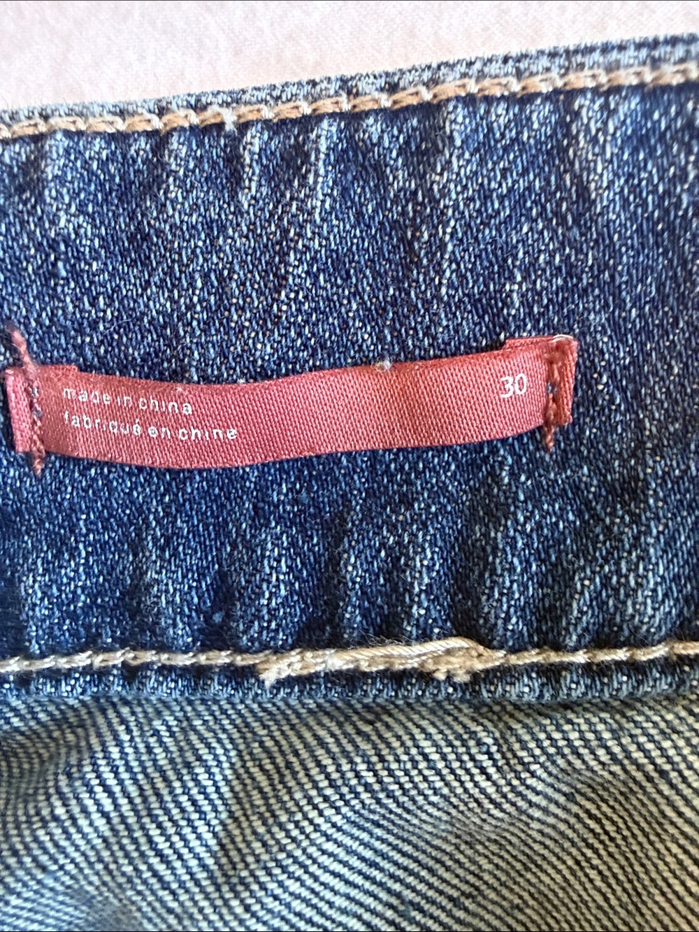 Pilcro Washed Blue Denim Utility Shorts - Picture 4 of 4